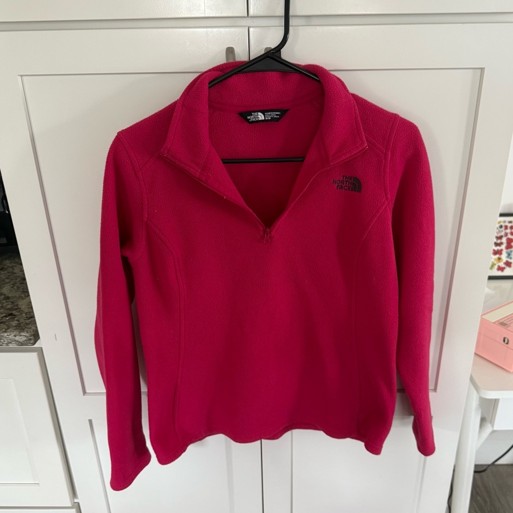 The North Face Pink Quarter-Zip Sweatshirt